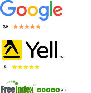 review ratings from Google Yell and Free Index