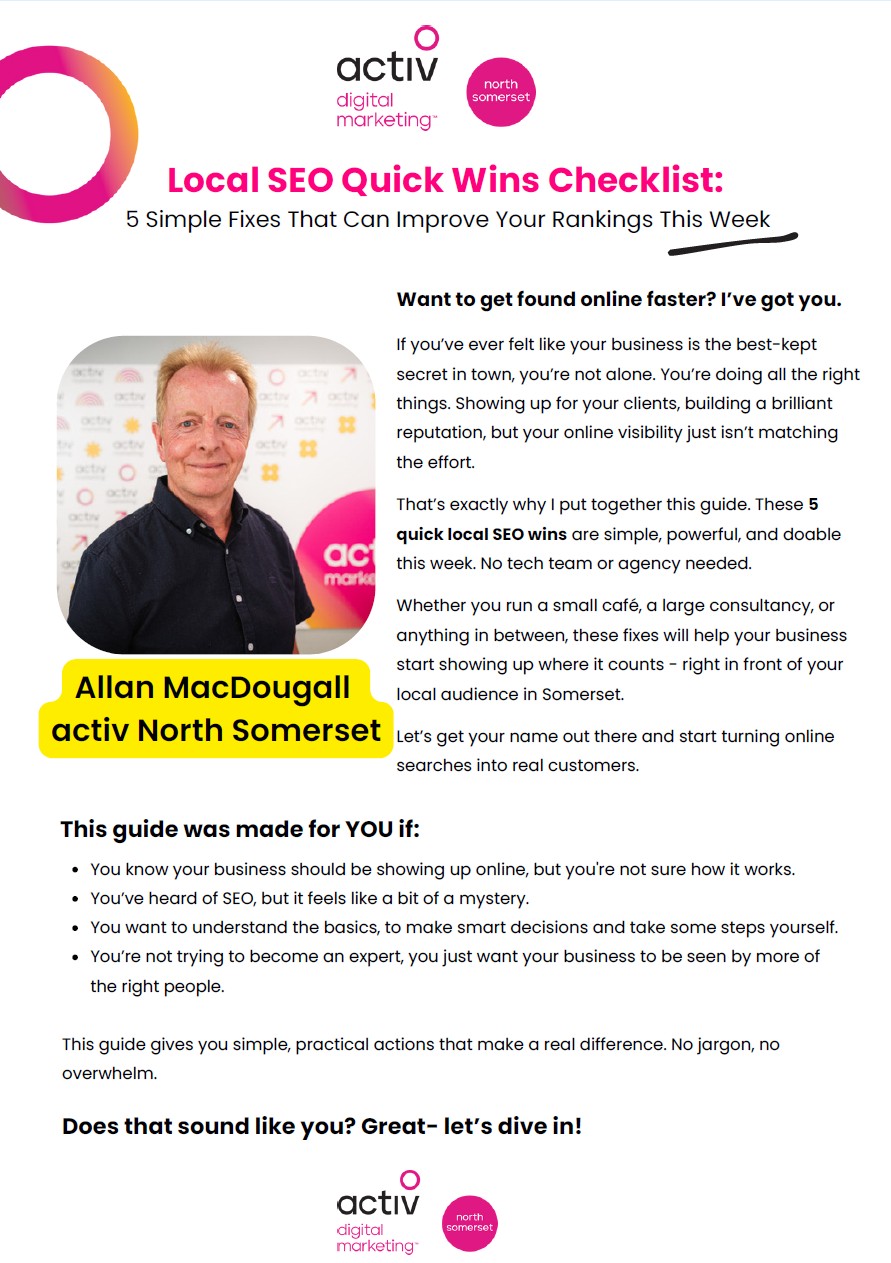 activ SEO checklist main page