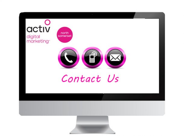 Contact Us page on screen