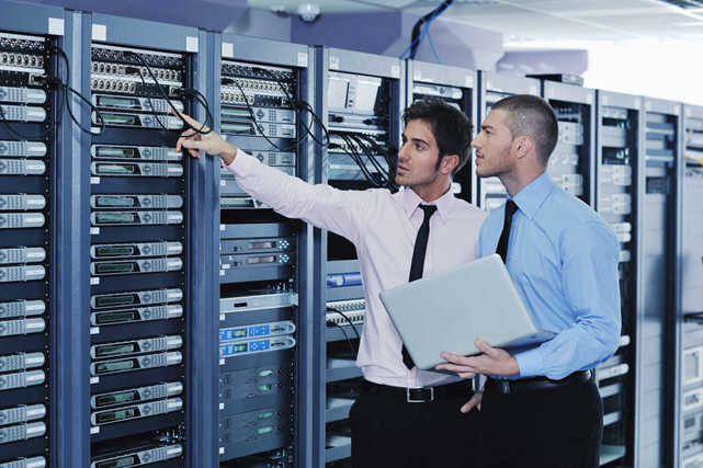 web hosting in a computer room